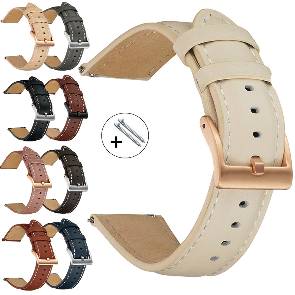 Suede Strap Watch - 14mm 16mm 18mm 20mm 22mm Genuine