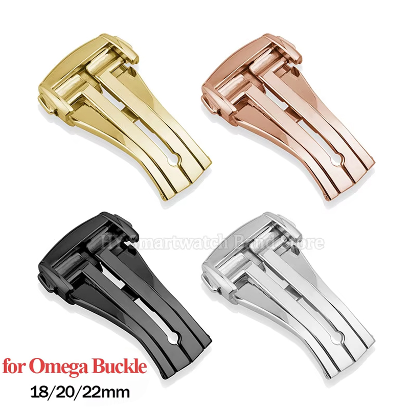 Butterfly Clasp Deployant - 16mm 18mm 20mm Metal Watch Band