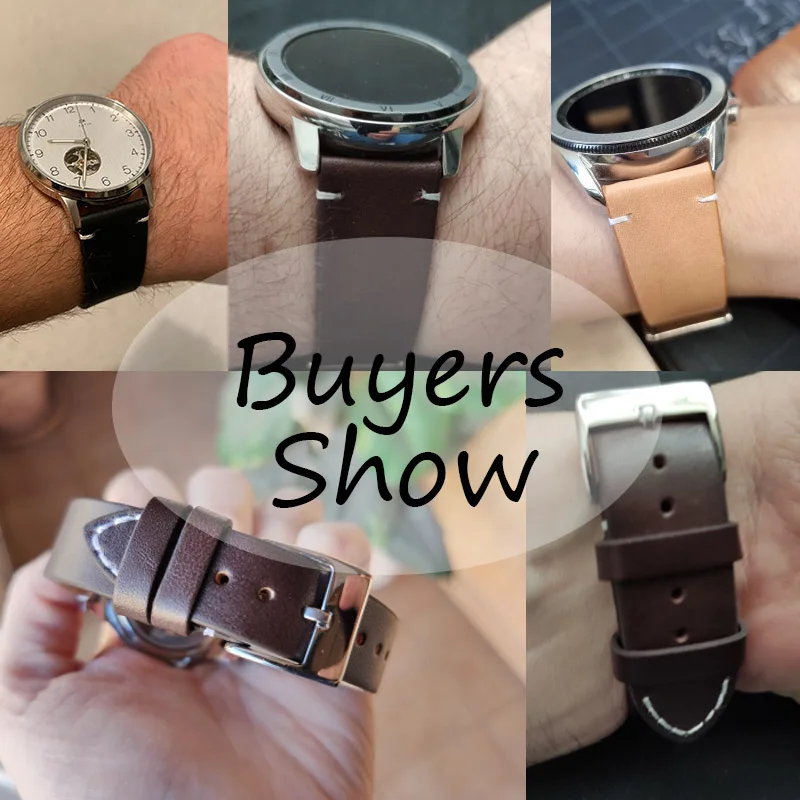 Leather Watchband Strap 18mm 2 - Leather Strap Quick Release recension och pris