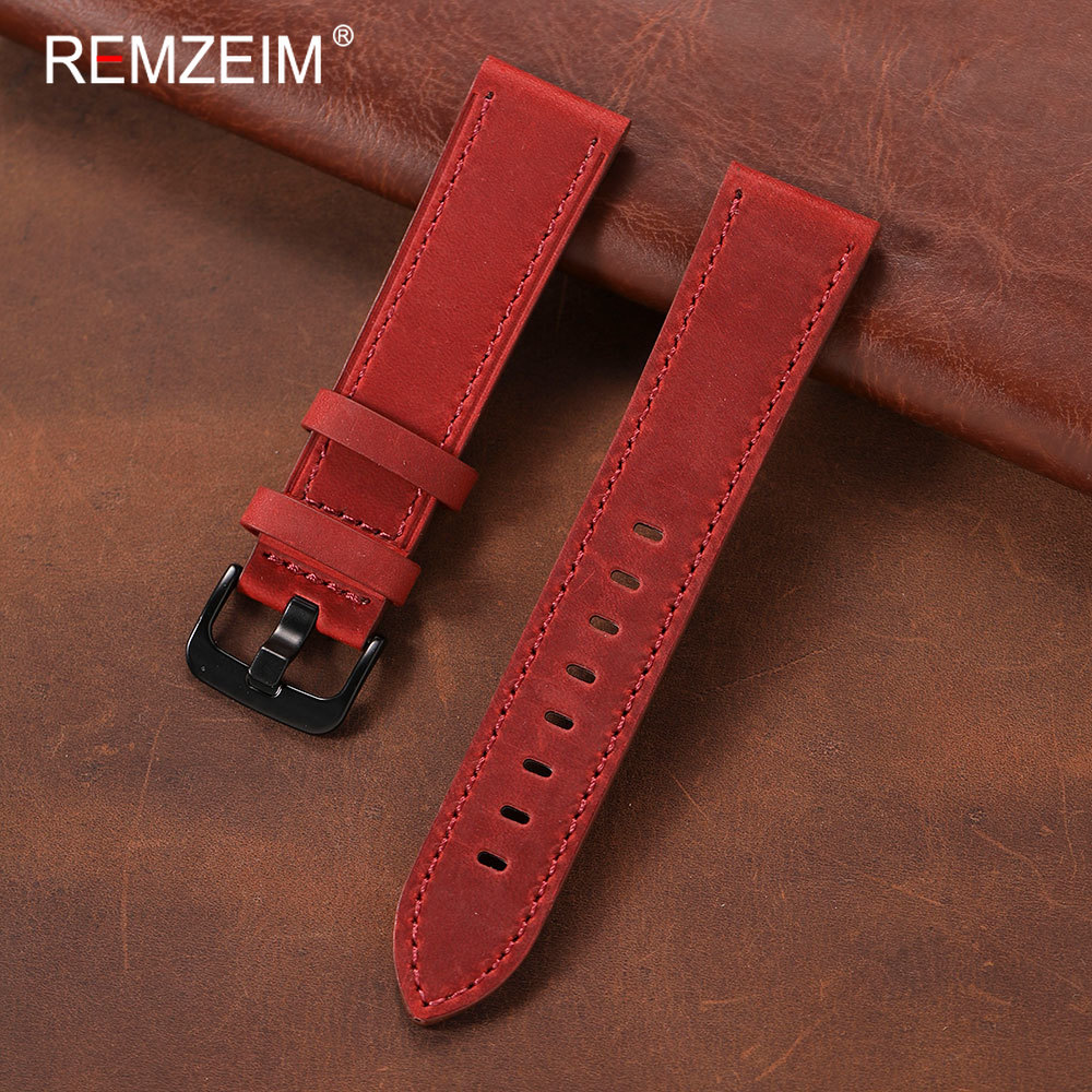 Classic Men's Crazy Horse Leat - Leather Strap Quick Release recension och pris
