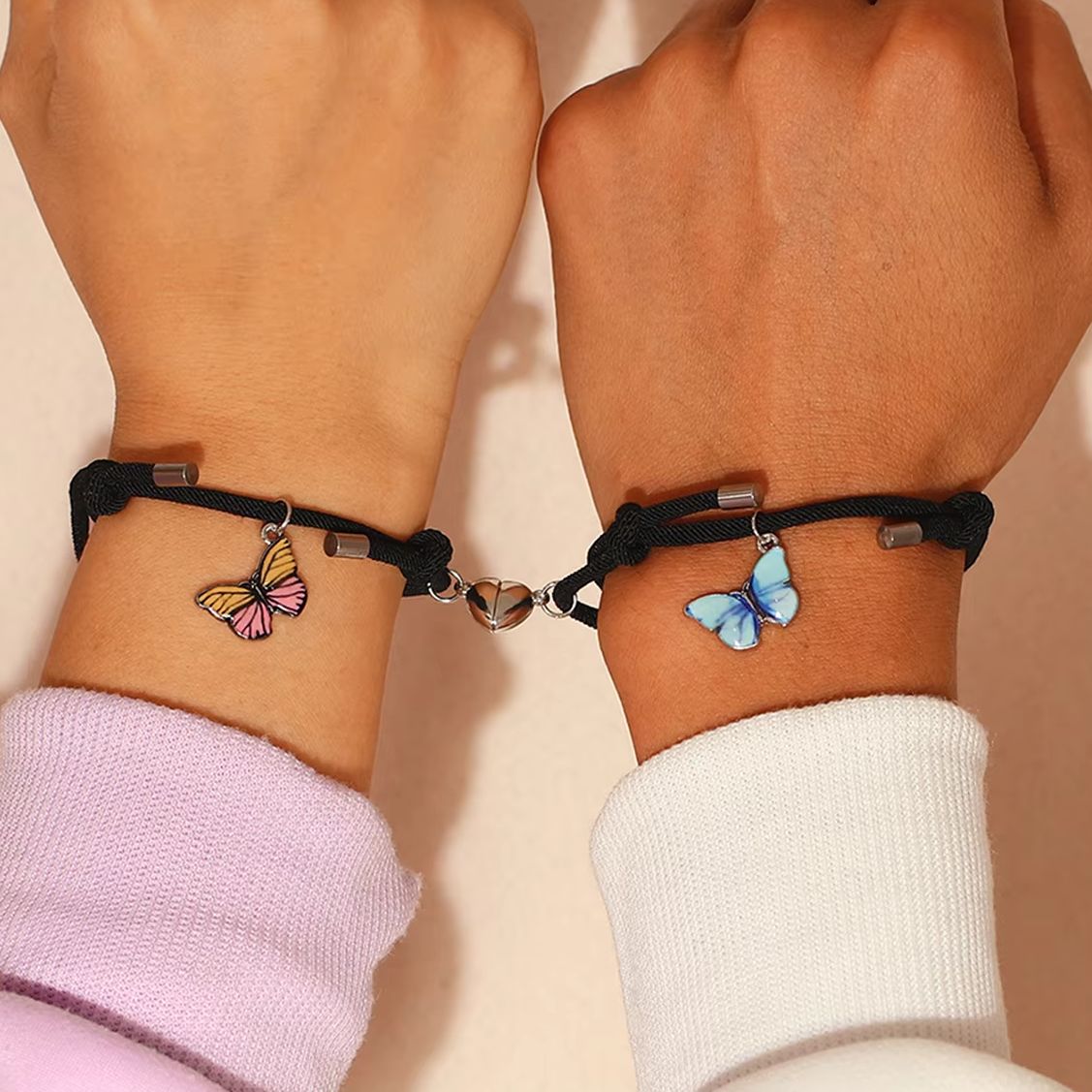 2 PCS/Set Butterfly Pendant Lu - Butterfly Clasp Deployant recension och pris