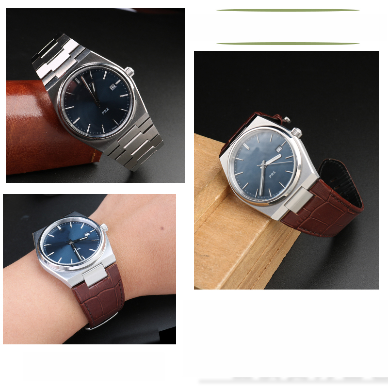 Leather strap for Tissot PRX S - Leather Strap Quick Release recension och pris