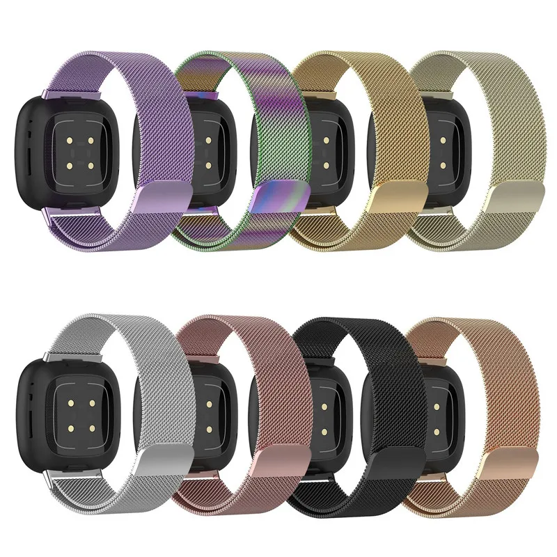 Milan Strap For Fitbit Versa 3 - Milanese Loop Magnetic recension och pris