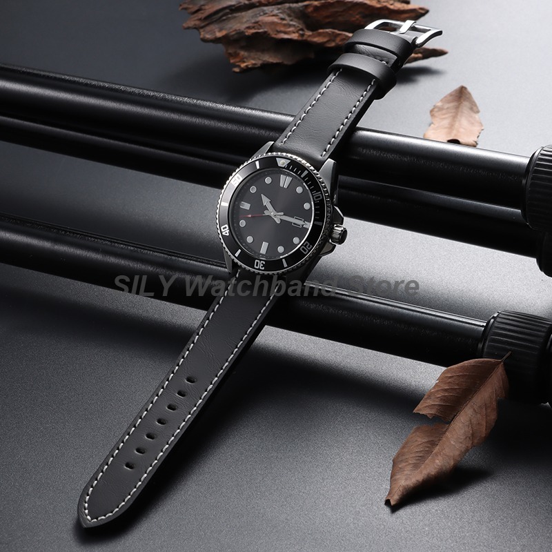 Genuine Leather Watchband 18mm - Suede Strap Watch recension och pris