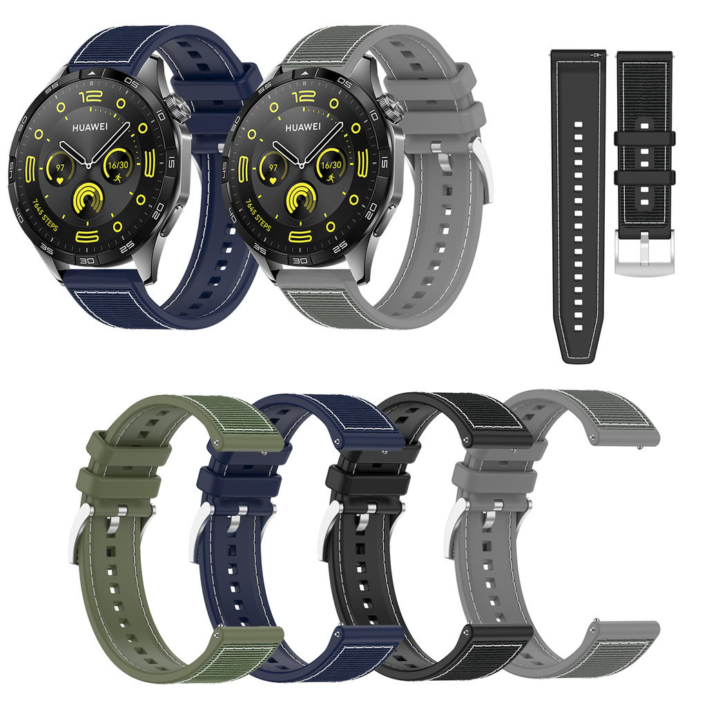 22mm Woven Nylon+Silicone Stra - Silicone Watch Band 22Mm recension och pris