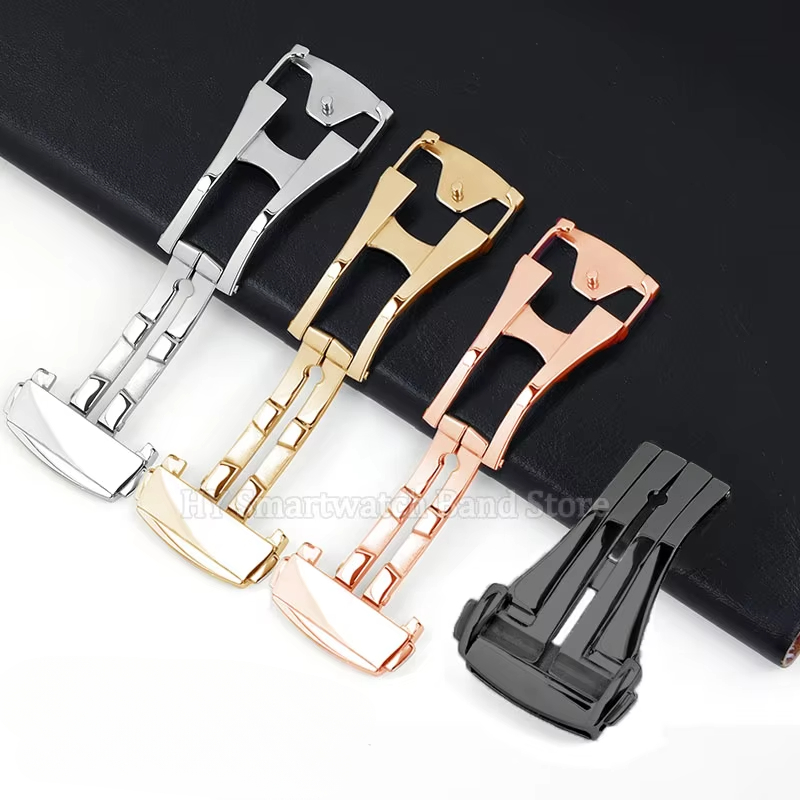 16mm 18mm 20mm Metal Watch Ban - Butterfly Clasp Deployant recension och pris