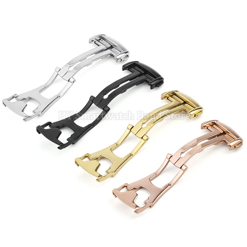 16mm 18mm 20mm Metal Watch Ban - Butterfly Clasp Deployant recension och pris