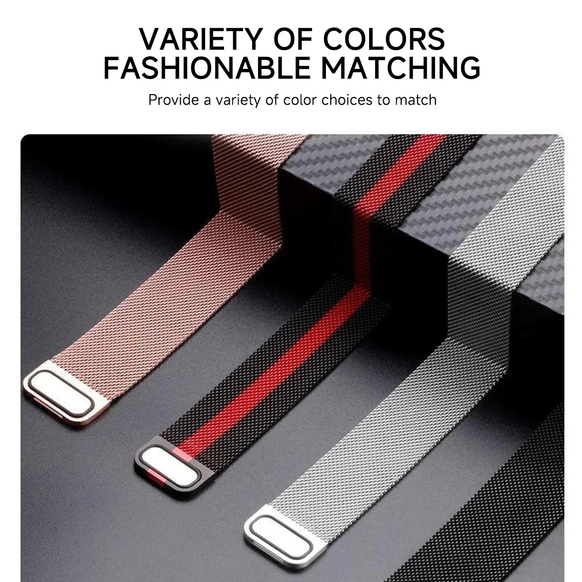 Metal Strap For Fitbit Versa 4 - Milanese Loop Magnetic recension och pris