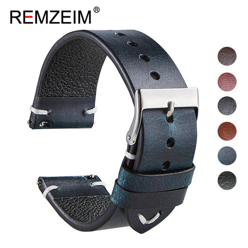 REMZEIM Quick Release Leather  - Leather Strap Quick Release recension och pris