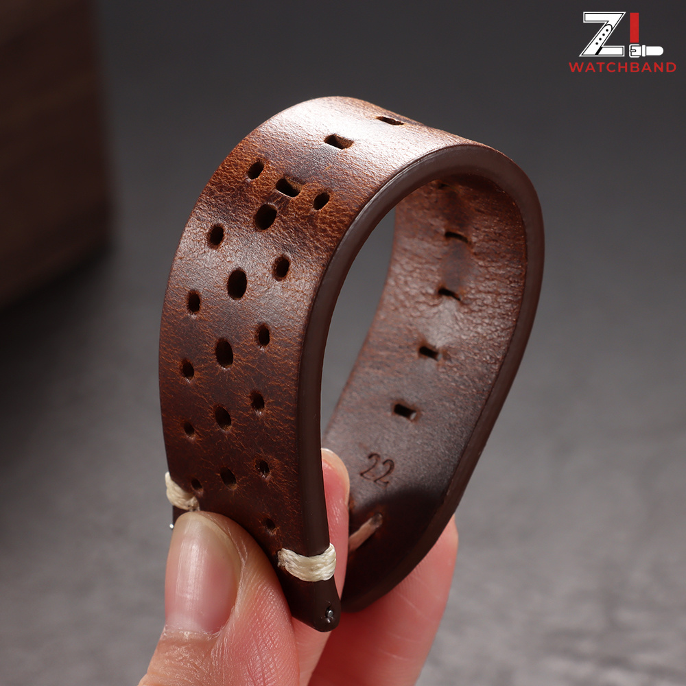 Cowhide Breathable Watchbands  - Leather Strap Quick Release recension och pris