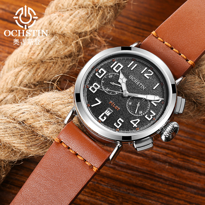 OCHSTIN Genuine Leather Strap  - Leather Watch Band Men recension och pris